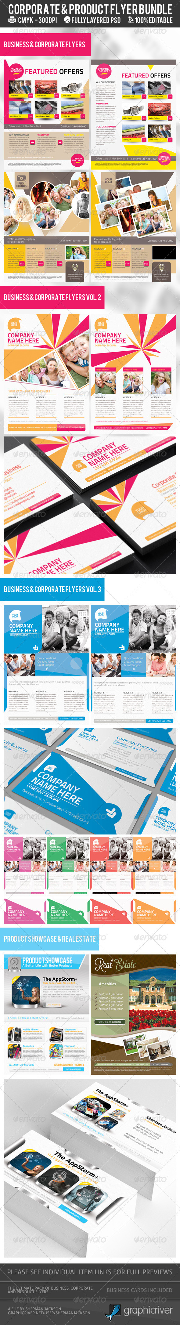Corporate & Product Flyer Premium Bundle - Corporate Flyers