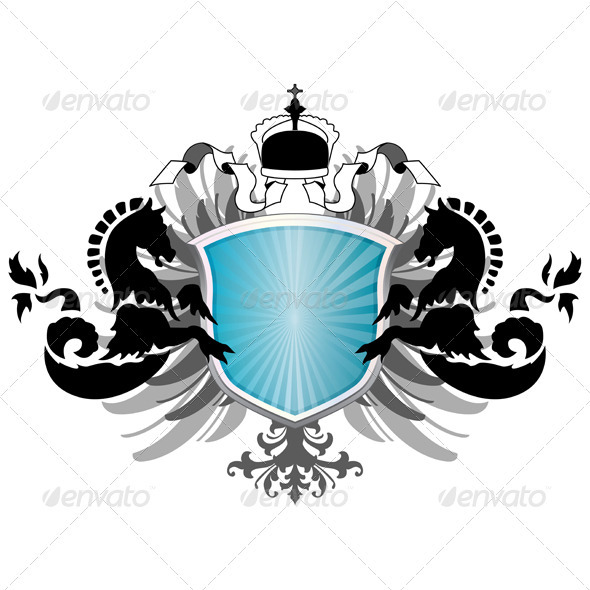 Arms with two sea fads