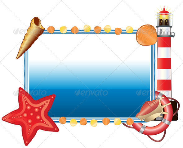 Horizontal sea postcard - Travel Conceptual