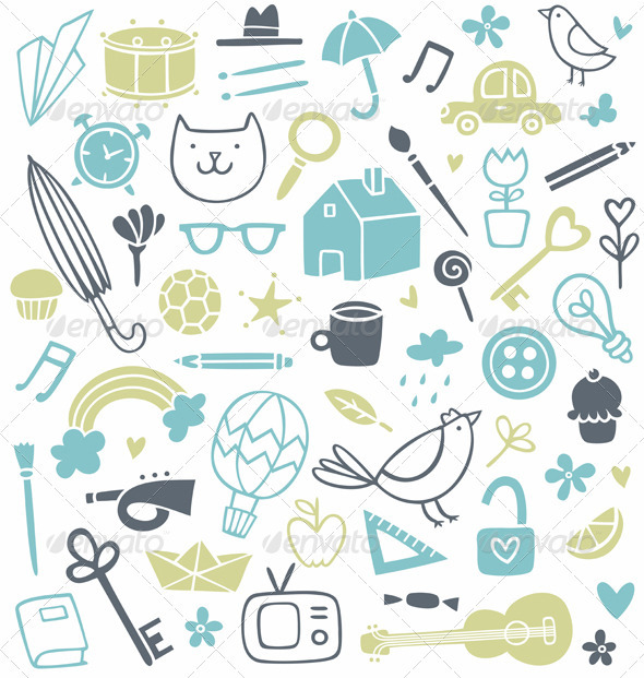 Doodle Clip Art - Miscellaneous Vectors