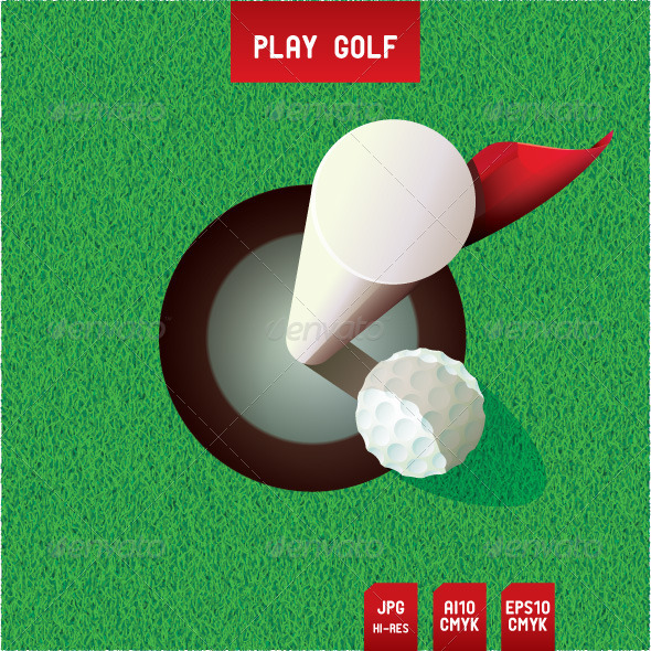 Golf Putt - Sports/Activity Conceptual