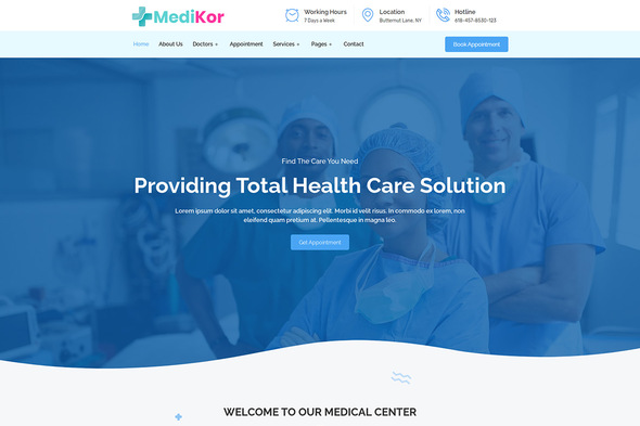 Medikor - Medical - ThemeForest 28110104