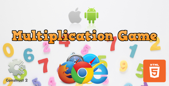 Multiplication Game - Educational Game - HTML5 (.Capx)