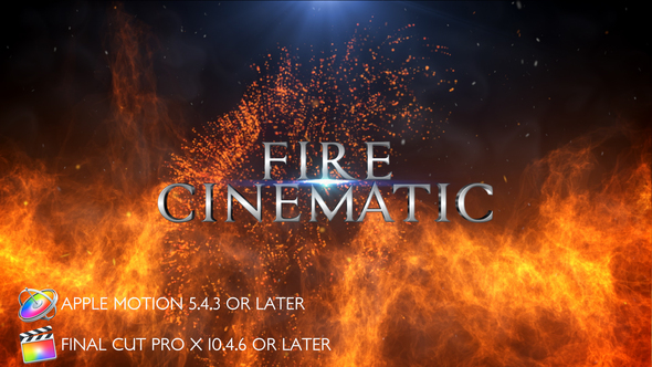Fire Cinematic Titles - Apple Motion