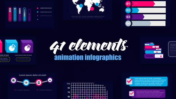 Abstract Infographics Vol.45 - VideoHive 28113481