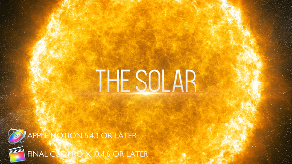 The Solar - Cinematic Trailer - Apple Motion