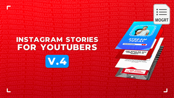 Instagram Stories For YouTubers v.2 - MOGRT