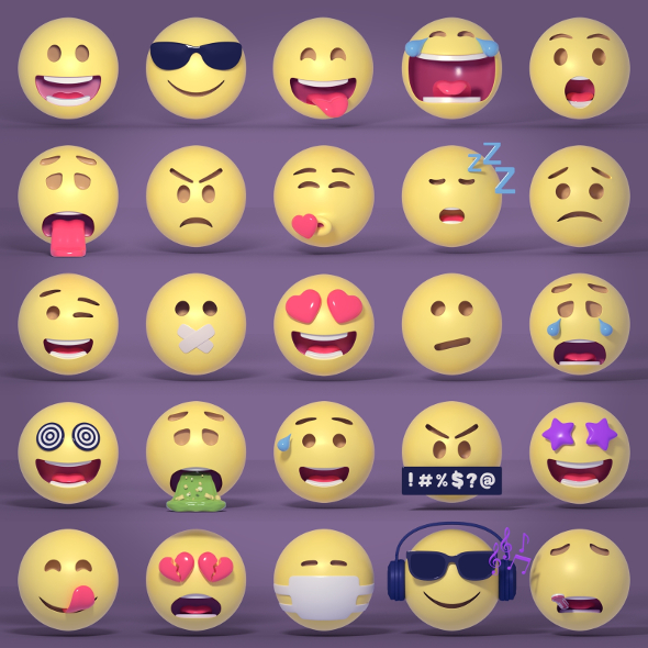 Emoticons - Emoji - 3Docean 28118143