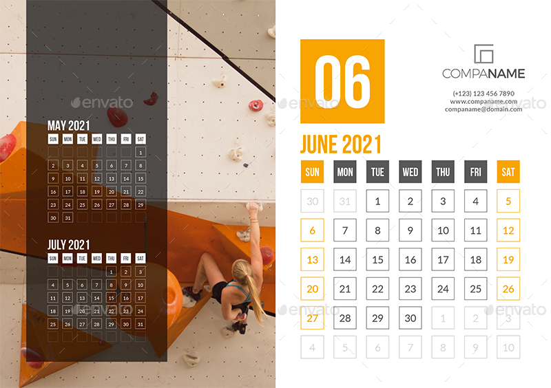 Desk Calendar 21 By Bourjart Graphicriver