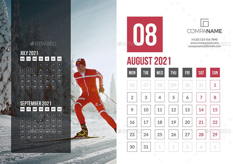 Desk Calendar 21 By Bourjart Graphicriver