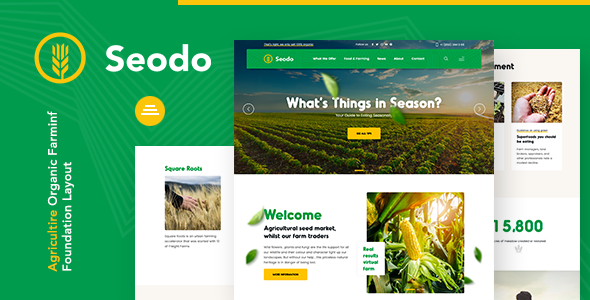 Seodo | Agriculture Farming Foundation HTML Template