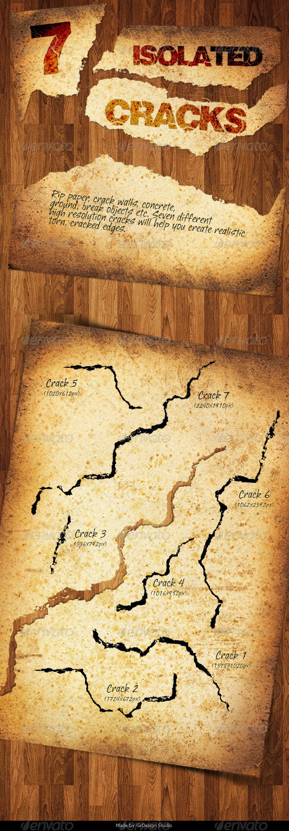 Isolated Cracks - Decorative Graphics