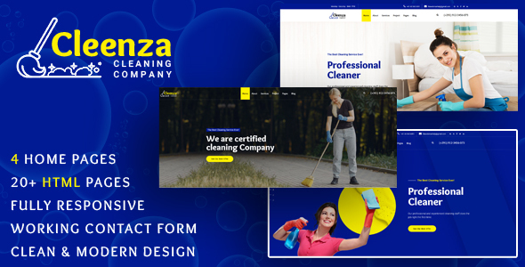 Cleenza - Cleaning - ThemeForest 27956385
