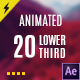 20 Clean Cool Lower Thirds Animation - VideoHive Item for Sale
