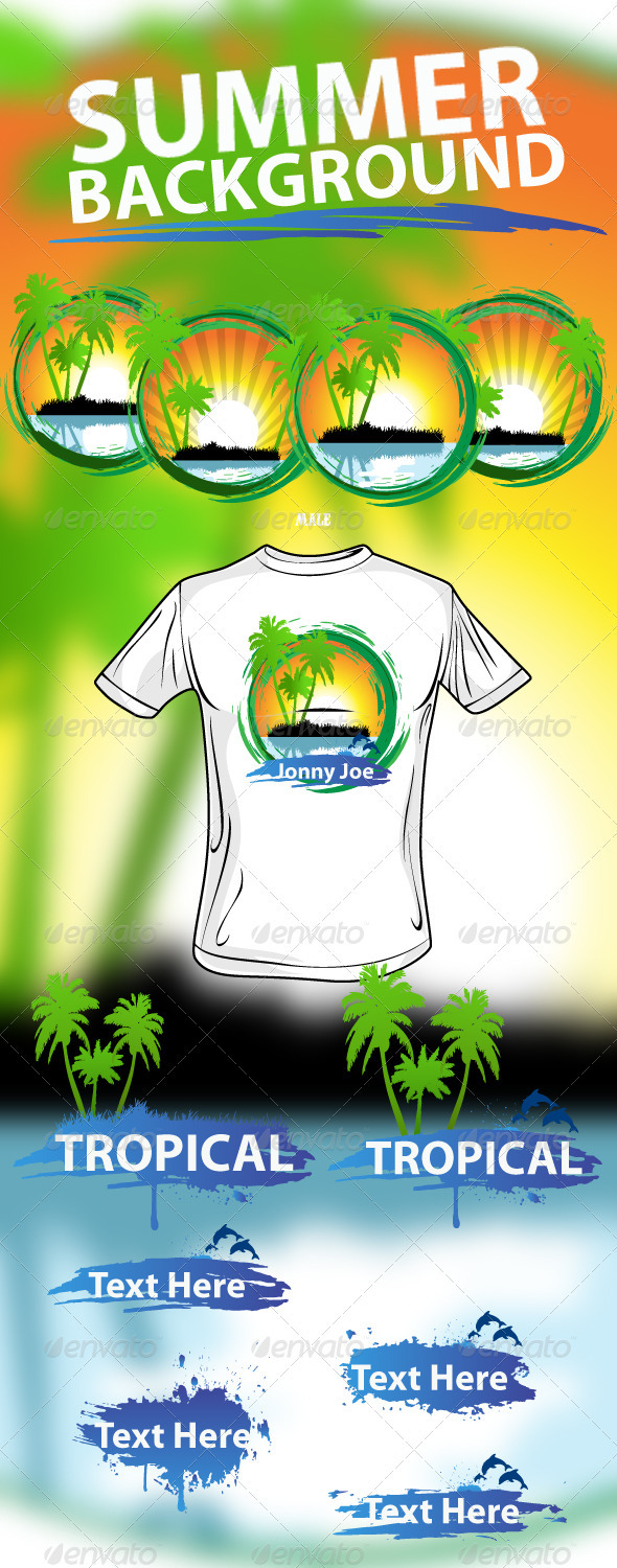 Summer Background - Backgrounds Decorative