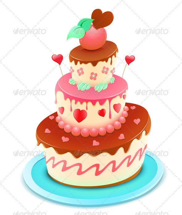 Tiered cake - Food Objects