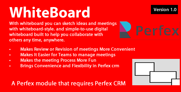 Whiteboard module for Perfex CRM