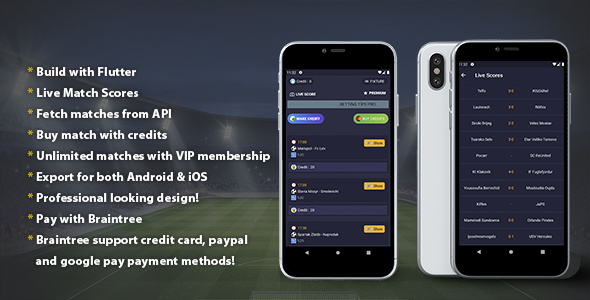 Flutter Betting Tips - Android/iOS