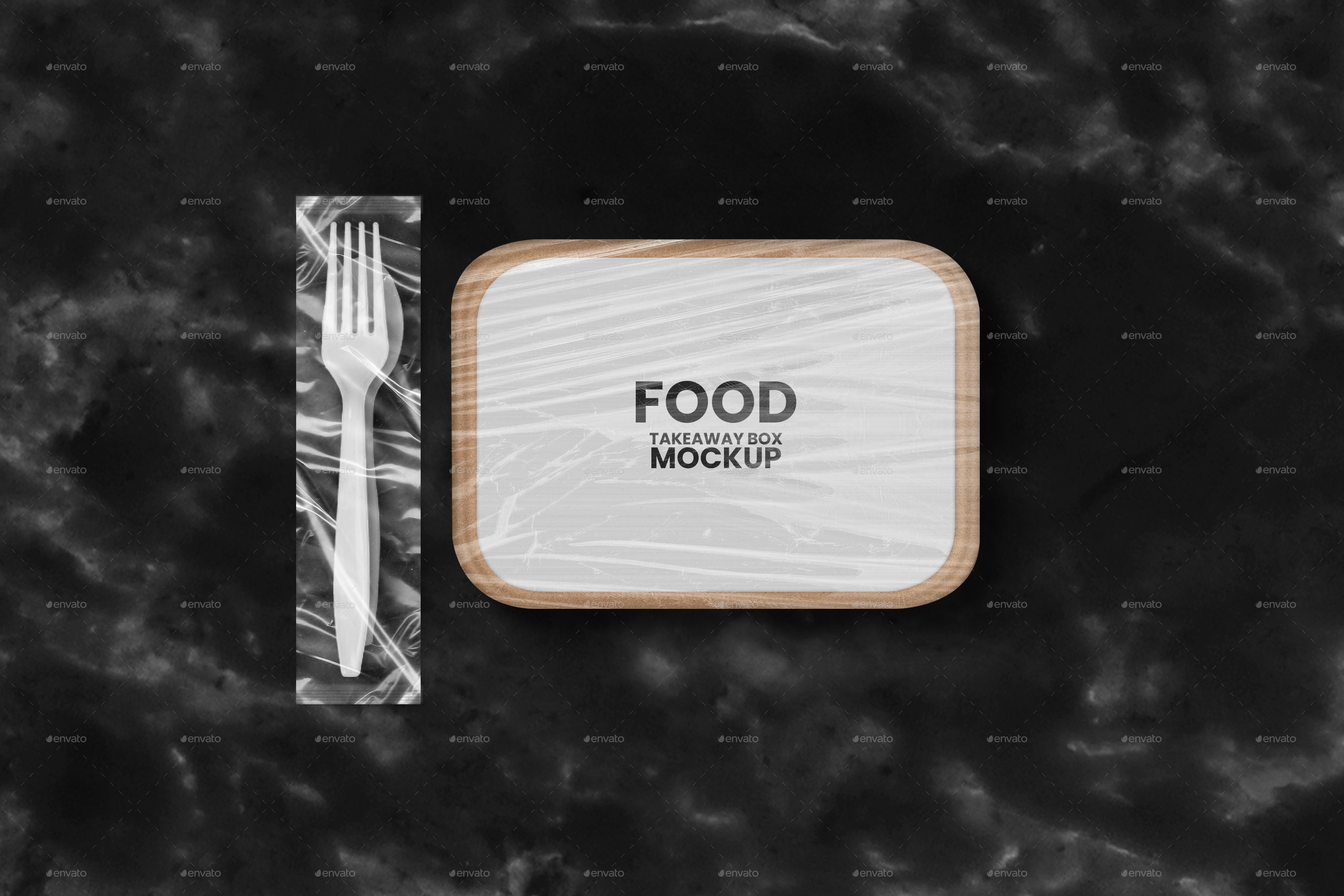 Download Paper Food Delivery Takeaway Box Mockup by Modern-Studio ...