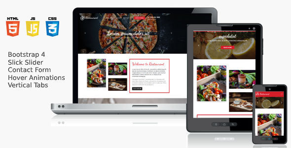 Responsive HTML5 Template - Cheesy Bites Restaurant