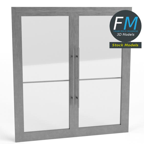 Aluminium French doors - 3Docean 28157070