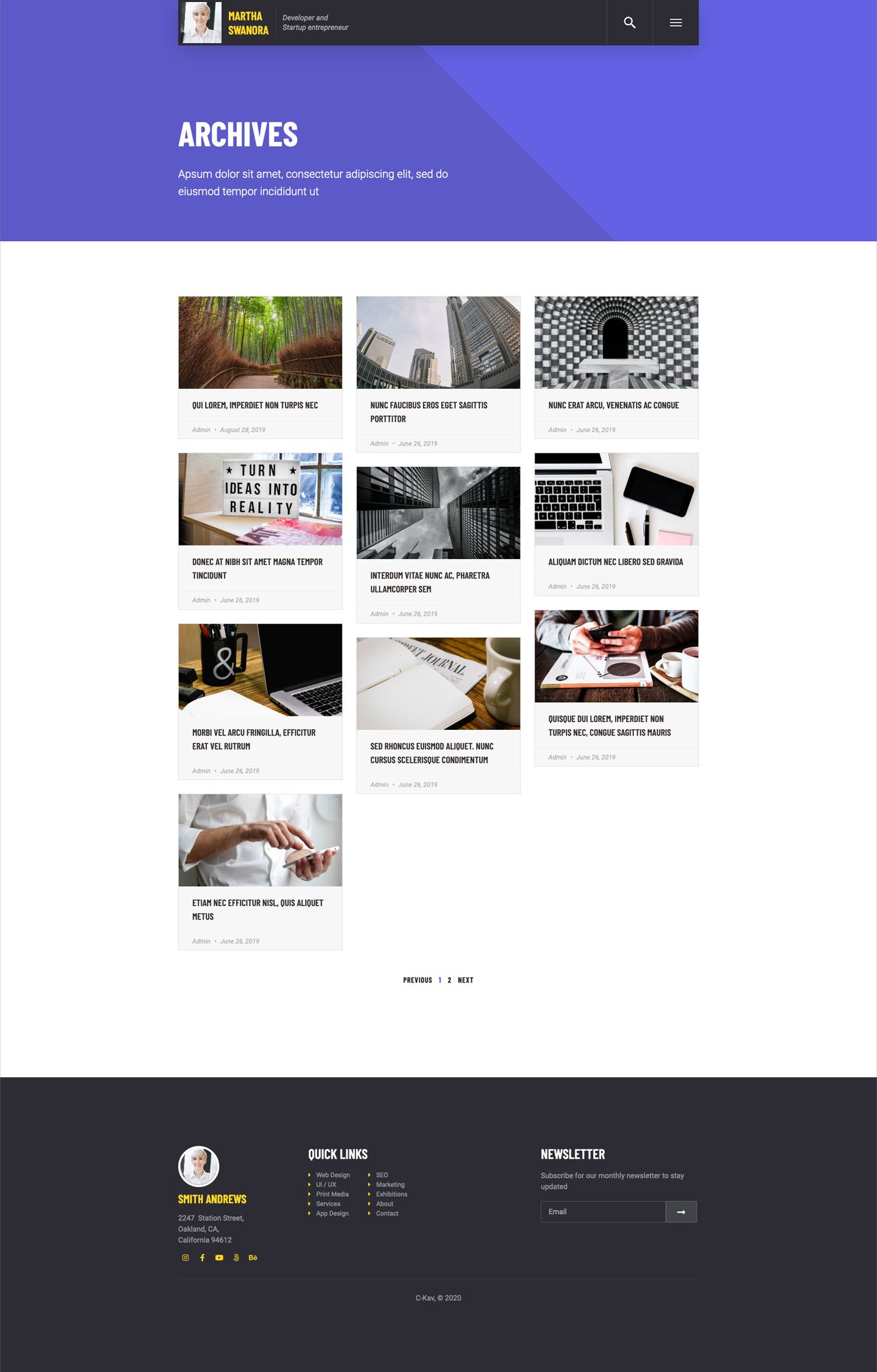 MIH - Personal Portfolio &amp; Resume Template Kit by C-Kav | ThemeForest