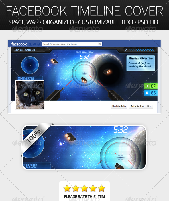 Space War - Facebook Timeline Cover - Facebook Timeline Covers Social Media