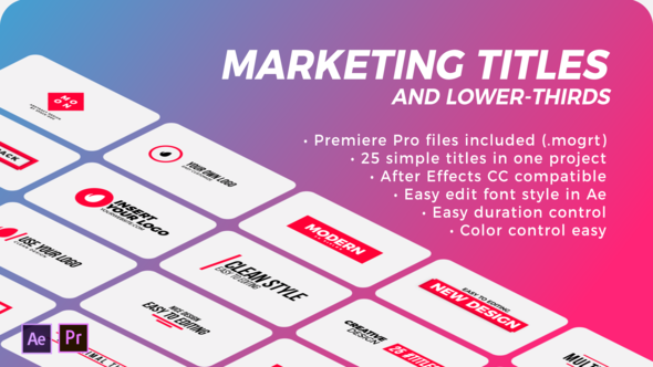Marketing Titles & Lower-Thirds | Premiere Pro