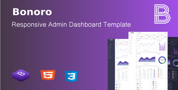Bonoro - Responsive Admin Dashboard Template
