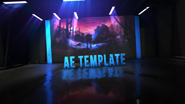 Showroom Element 3D Title Titles template preview