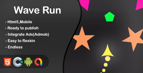 Wave Run - Html5 Game and Mobile (Construct 3)