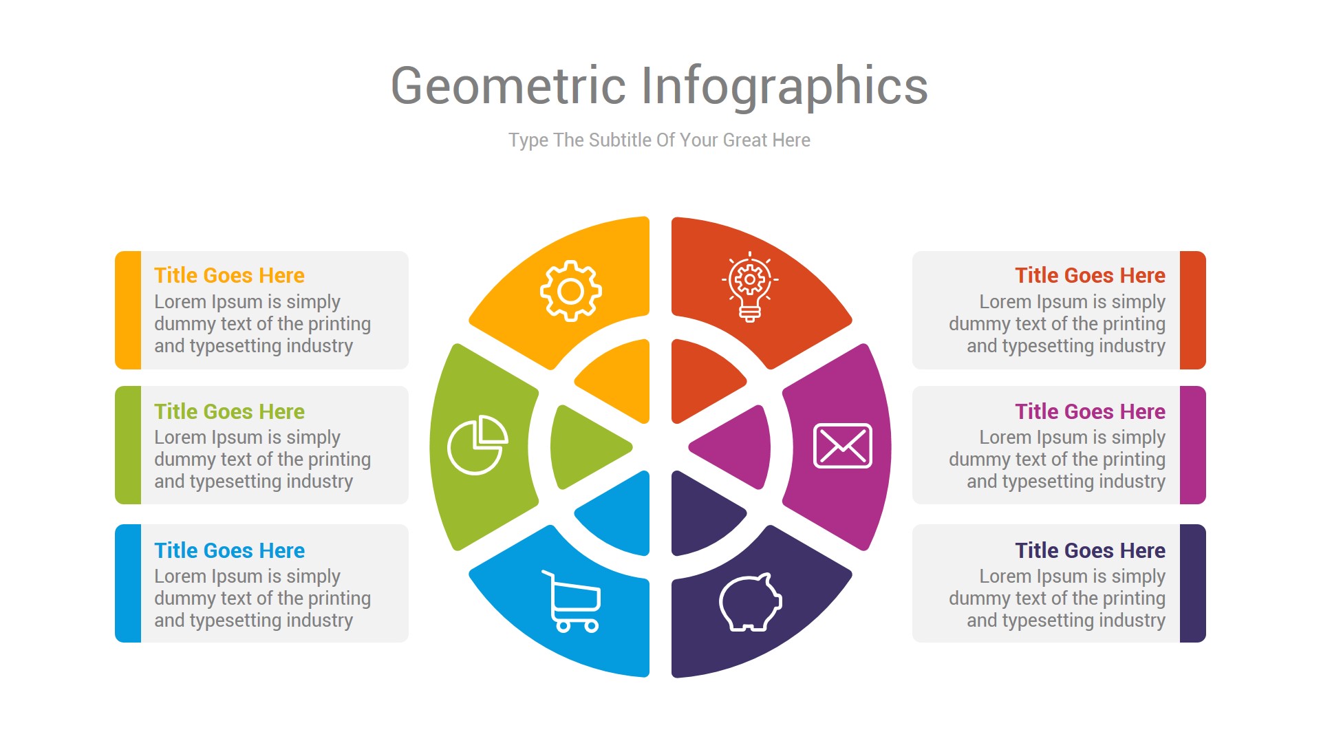 Geometric Infographics PowerPoint & Illustrator Template, Presentation ...