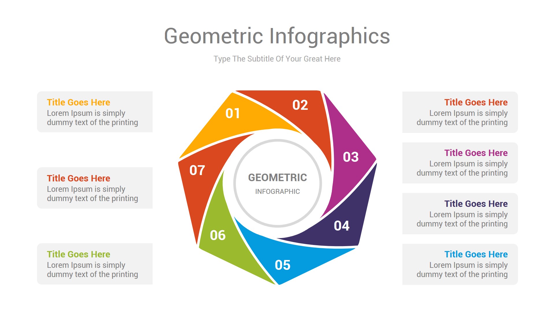 Geometric Infographics PowerPoint & Illustrator Template, Presentation ...