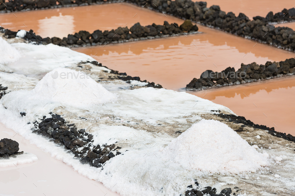 Red Salinas In Fuencaliente, La Palma - Stock Photo - Images