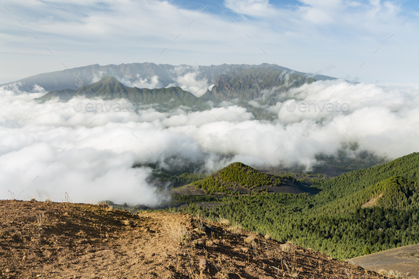 La Palma Pico Birigoyo View, Spain - Stock Photo - Images