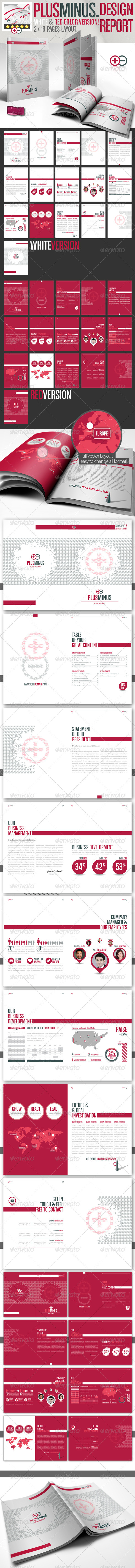 Corporate Brochure PLUSMINUS A4 // 2 Color Version - Corporate Brochures