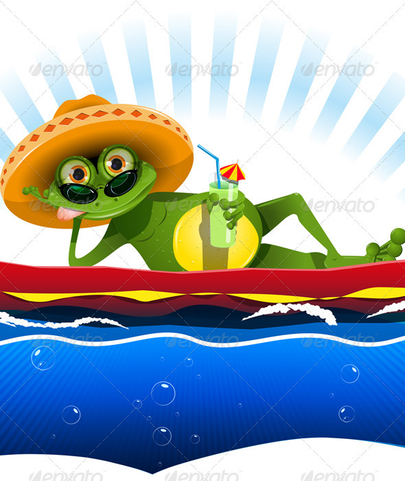 Frog on a Water Mattress