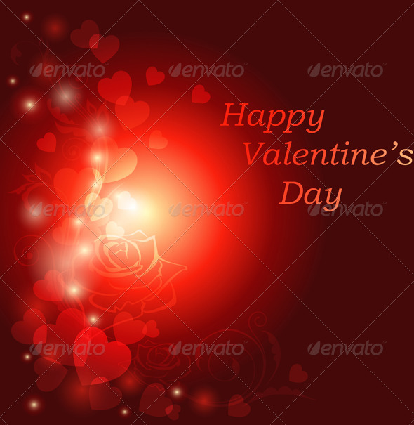 Red Valentine's Day Greeting Card - Valentines Seasons/Holidays