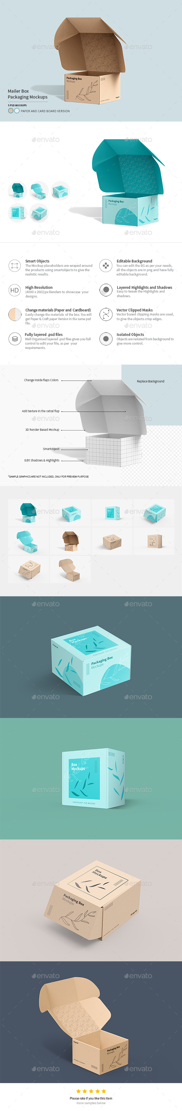 Download Mailing Box Packaging Mockups By Shaikerintu Graphicriver