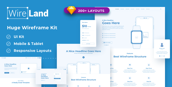 41+ Best Free Sketch UI Kits (Speed-up Your Workflow) - 2021