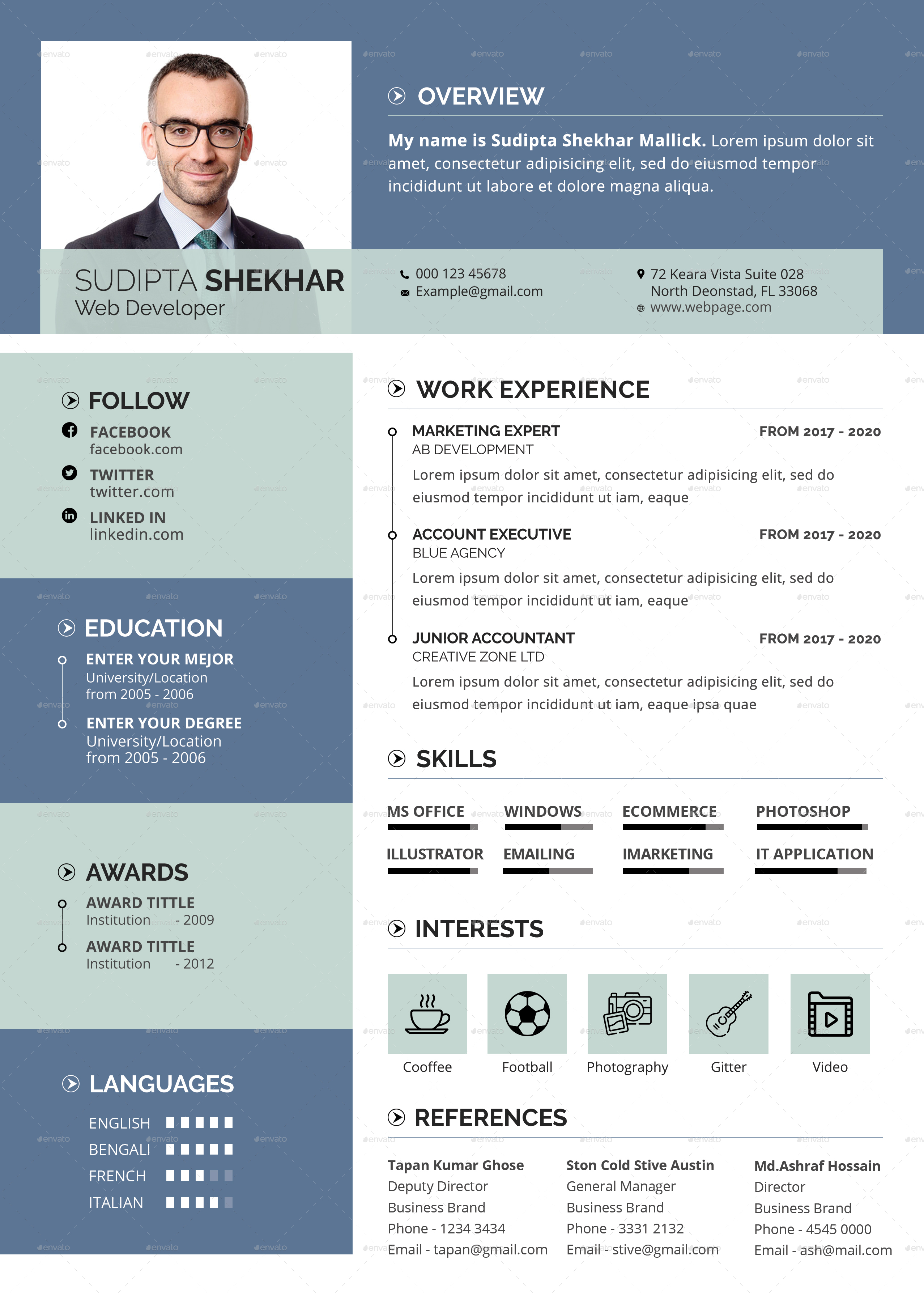 free word resume templates 2014