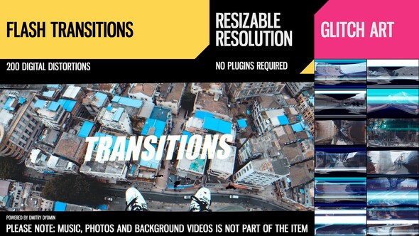 Flash Transitions - VideoHive 28189890