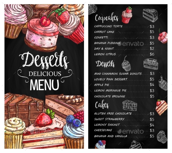 In Store Menu — Pat-A-Cakes and Cookies Too