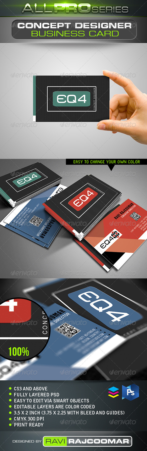 Concept Designer Business Card - Business Cards Print Templates