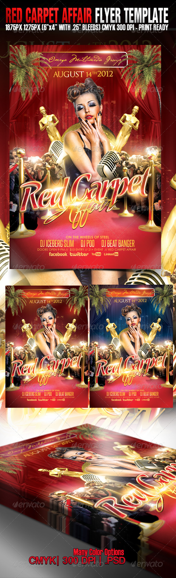 Red Carpet Affair - Events Flyers