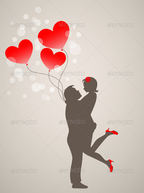 Young People in Love - Valentines Seasons/Holidays