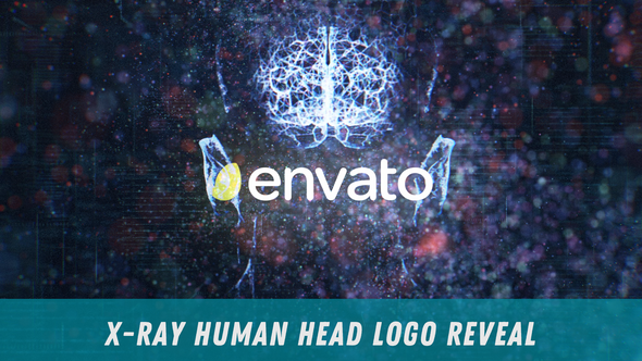 X-Ray Human Head Logo Reveal