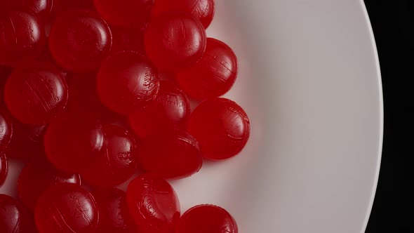 Rotating shot of cinnamon candies - CANDY CINNAMON 036 alt