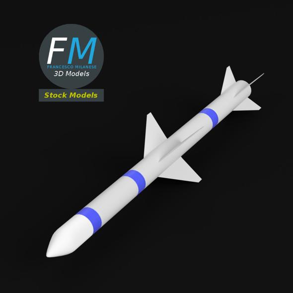 AIM-7F Sparrow missile - 3Docean 16660465