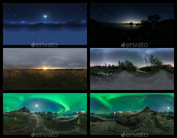 Environment Panoramas PACK #6 - Night Sky